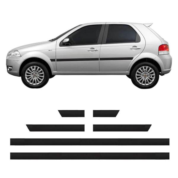 Friso Lateral Fiat Palio 2008 2009 2010 2011 4 Portas 2076A - Top Mix Imagem de Friso Lateral Fiat Palio 2008 2009 2010 2011 4 Portas 2076A