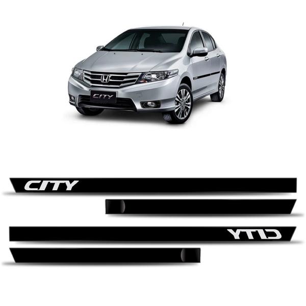 Imagem de Friso lateral honda city 4p - kit 4 peças