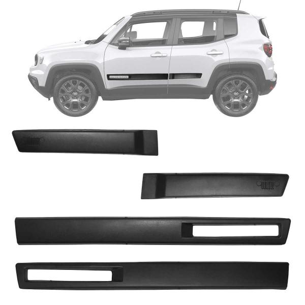 Imagem de Friso Lateral Jeep Renegade 2022 A 2024 Preto Base