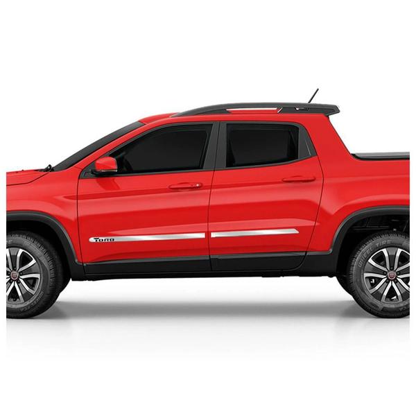 Friso Lateral Largo Toro 2016 a 2023 Kit Cromado Personalizado 4 Portas - SHEKPARTS Imagem de Friso Lateral Largo Toro 2016 a 2023 Kit Cromado Personalizado 4 Portas