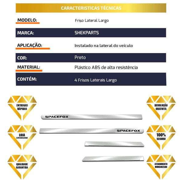 Imagem de Friso Lateral Largo Volkswagen Spacefox 2006 a 2019