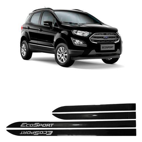 Imagem de Friso Lateral Preto Ecosport + Soleira Resinada 4 Peças