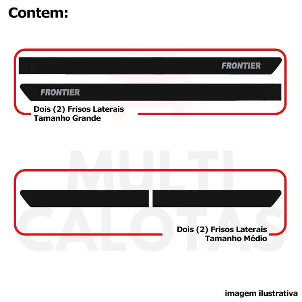 Imagem de Friso Lateral Protetor Frontier 2007 A 2016 Com Nome