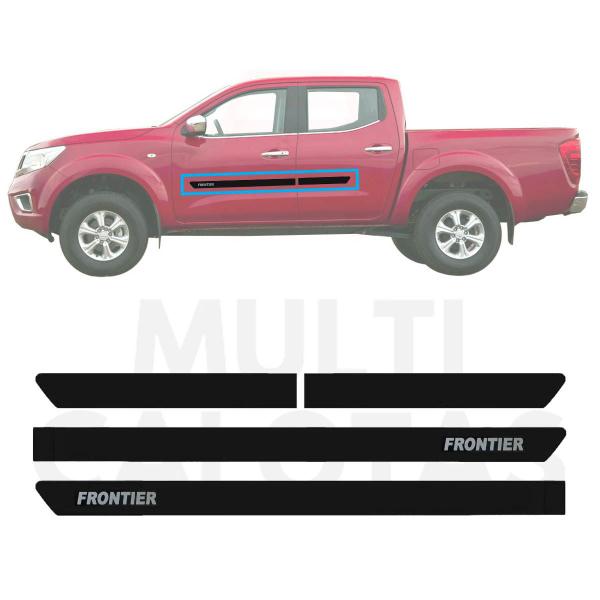 Imagem de Friso Lateral Protetor NISSAN FRONTIER 2017 a 2022 Com Nome