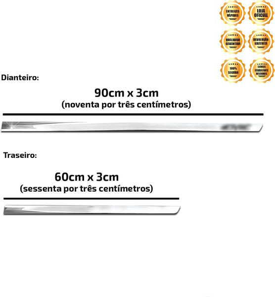 Imagem de Friso Lateral Slim Inferior Civic 2008 a 2023 Kit Cromado Personalizado 4 Portas