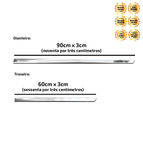 Imagem de Friso Lateral Slim Inferior Hrv 2015 2016 2017 2018 2019 2020 2021 2022 2023 Kit Cromado Personalizado 4 Portas