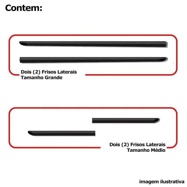 Imagem de Friso Lateral Vw Fox 2 Portas 2004 2005 2006 2007 2008 1111A