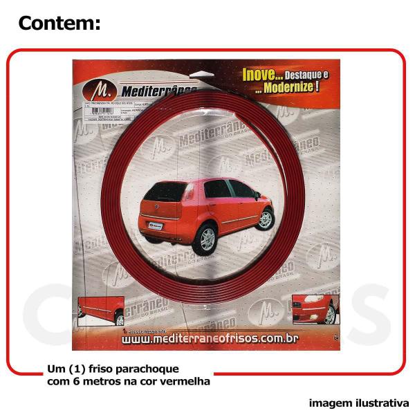 Friso Parachoque Gol Gts Gti 87 88 89 90 91 92 93 94 Vermelh - Mediterraneo Imagem de Friso Parachoque Gol Gts Gti 87 88 89 90 91 92 93 94 Vermelh