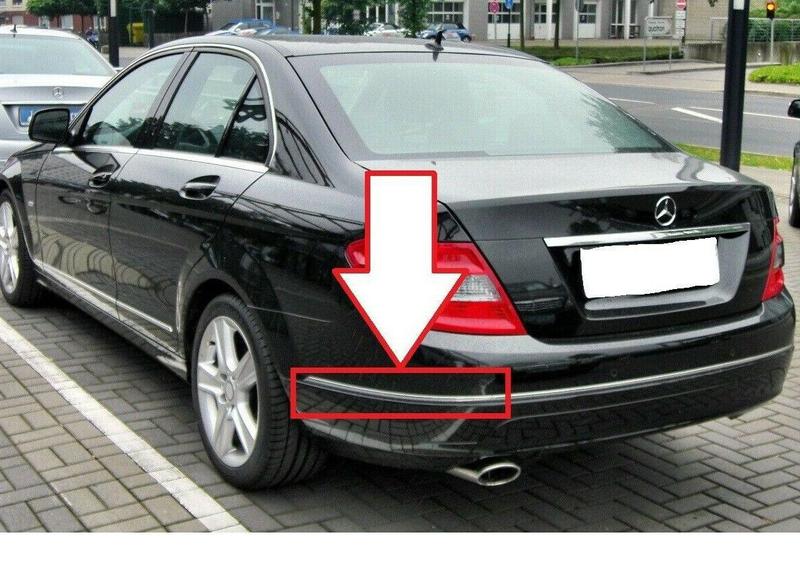 Friso Parachoque Traseiro Mercedes C200 C280 Avantgarde de 2008 À 2011 - Esquerdo - HD Imagem de Friso Parachoque Traseiro Mercedes C200 C280 Avantgarde de 2008 À 2011 - Esquerdo