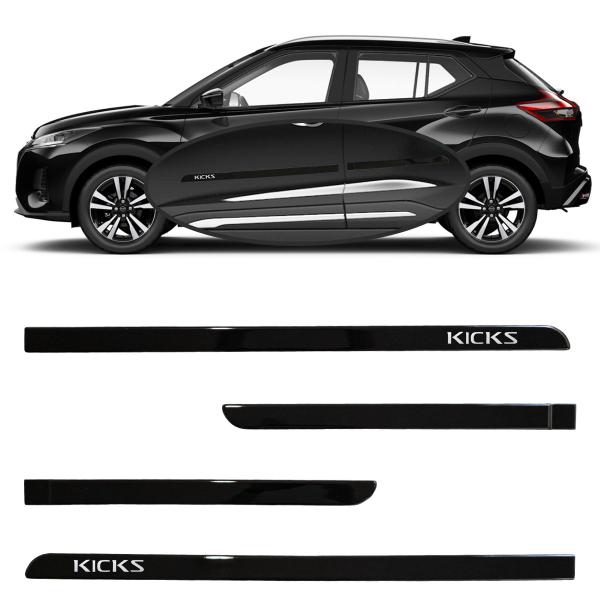 Imagem de Friso Porta Nissan Kicks Original Preto Premium  2019 à 2023