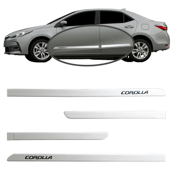Friso Porta Toyota Corolla Original Prata Supernova 2008 à 2024 Imagem de Friso Porta Toyota Corolla Original Prata Supernova 2008 à 2024