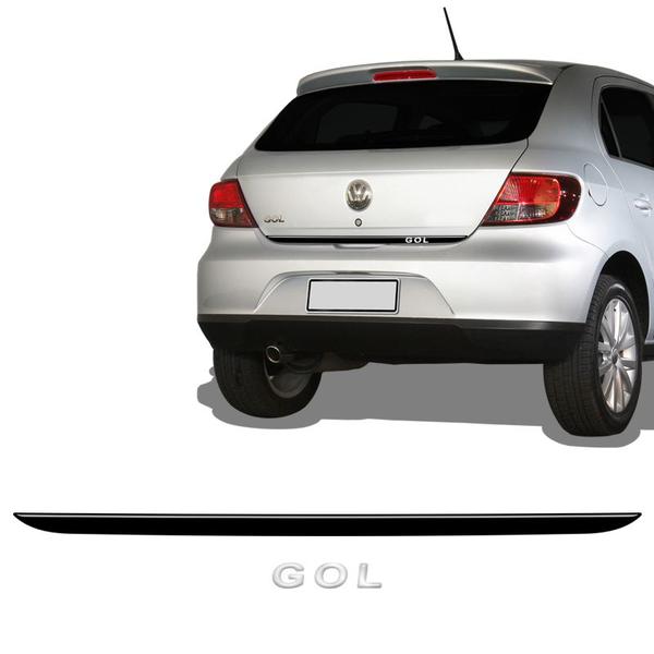 Imagem de Friso Preto Para Gol G5 2009/2013 Emblema Cromado Genérico