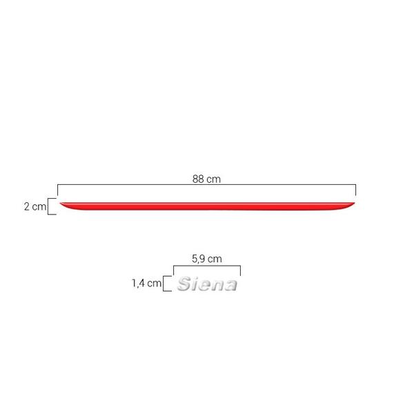 Imagem de Friso Traseiro Vermelho P/ Siena 2010/2012 Cromado Genérico