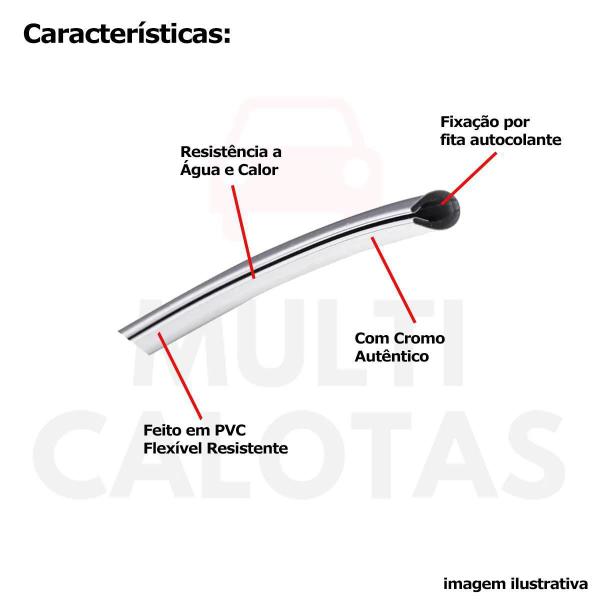 Imagem de Friso Universal Cromado Em U Com Adesivo 6 Metros Pa10596