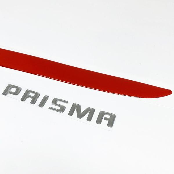 Imagem de Friso Vermelho Para Prisma 07/12 Emblema Cromado Genérico