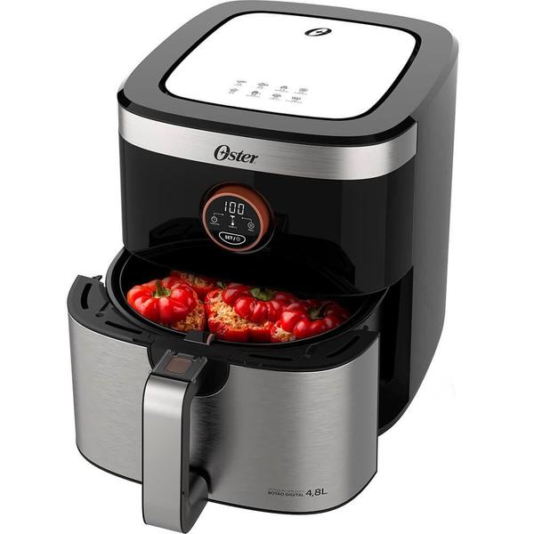 Imagem de Fritadeira Air Frayer Oster OFRT660 4,8L 1500W Black Inox