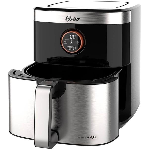 Imagem de Fritadeira Air Frayer Oster OFRT660 4,8L 1500W Black Inox