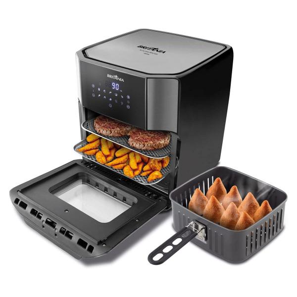 Imagem de Fritadeira Air Fry Oven BFR2100P 127V 1800W 12 Litros Preta Inox Britânia