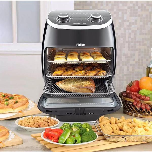 Imagem de Fritadeira Air Fry Oven Philco Fritadeira e Forno 11 Litros Preta 110v ou 220V