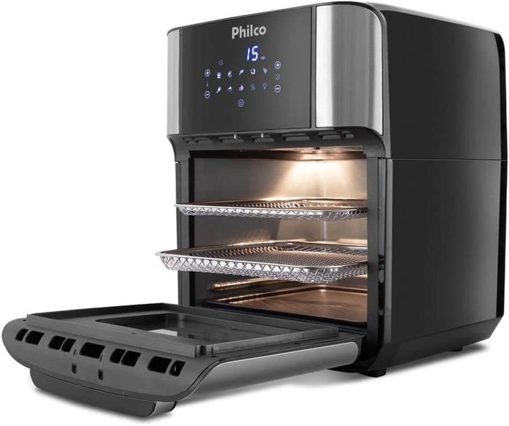 Imagem de Fritadeira Air Fry Philco Oven Fritadeira e Forno Painel Touch 12 Litros 