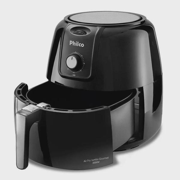 Imagem de Fritadeira Air Fry Sem óleo Philco Jumbo Gourmet 8,1 Litros Preta 