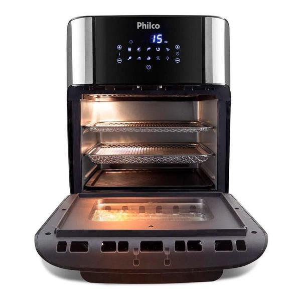 Imagem de Fritadeira Air Fryer 2 em 1 Com 12 Litros, Função Desidratar e Função Timer Oven Philco Preta