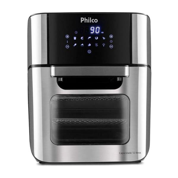 Imagem de Fritadeira Air Fryer 2 em 1 Com 12 Litros, Função Desidratar e Função Timer Oven Philco Preta