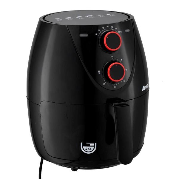 Fritadeira Air Fryer 4.5L Amvox ARF1205 Preta 127V Fritadeira Air Fryer 4.5L Amvox ARF1205 Preta 127V