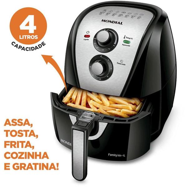 Imagem de Fritadeira AIR FRYER 4L 1500W 220V