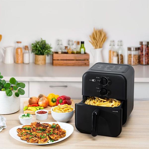 Imagem de Fritadeira Air fryer 4L BlackStone Preta Midea