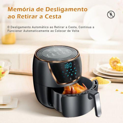 Imagem de Fritadeira Air Fryer 6,5 Litros Sem Óleo Painel Digital Lcd