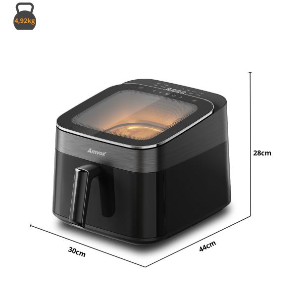 Imagem de Fritadeira Air Fryer 6,5L Amvox ARF 1465 Turbo Black 220v