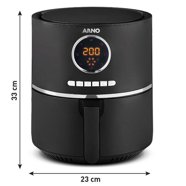 Imagem de Fritadeira Air Fryer Arno UFRD Digital 4,2 Litros Preta 127V