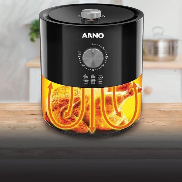 Imagem de Fritadeira Air Fryer Arno Ultra UFRP  4,2 Litros, 1620W, Preto