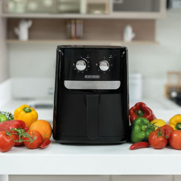 Imagem de Fritadeira Air Fryer Black Decker AFM4 Sem Óleo 1400w Preto 4 Litros 200ºC