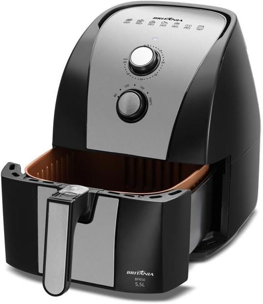 Imagem de Fritadeira Air Fryer Britânia 5,5L 1500W Gold BFR51 220V