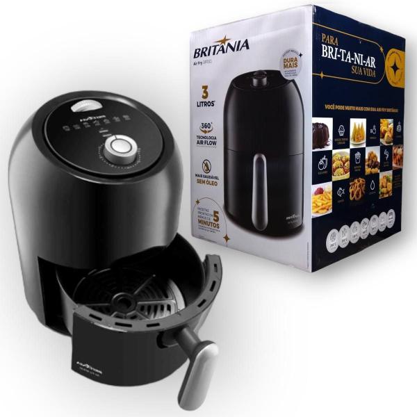 Imagem de Fritadeira Air Fryer Britânia Antiaderente 3L 1000W