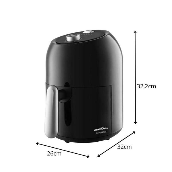 Imagem de Fritadeira Air Fryer Britânia BFR30 3L 1000W Antiaderrente