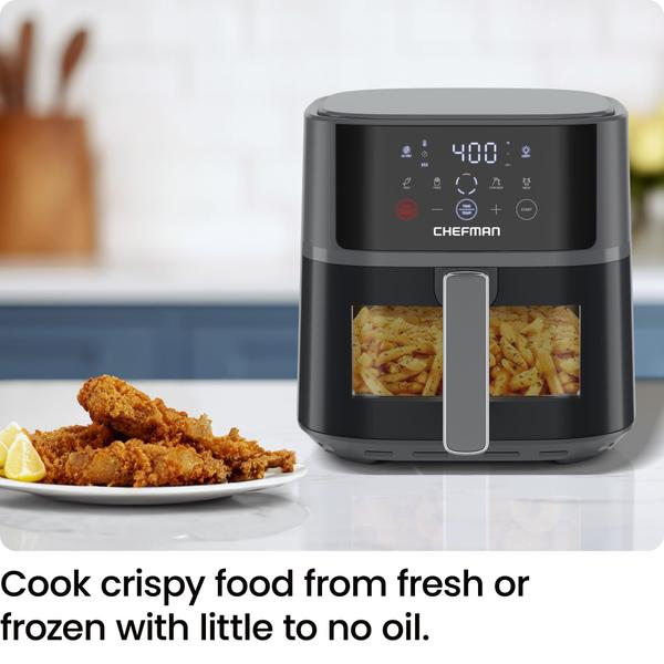 Imagem de Fritadeira Air Fryer Chefman 6L Hi-Fry Technology 1700W Cinza RJ38-6TW