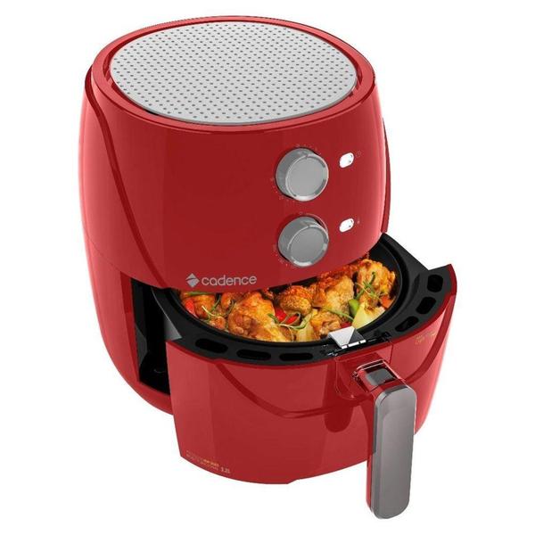 Imagem de Fritadeira Air Fryer Cook Master Cadence 3,2L Vermelha 127V