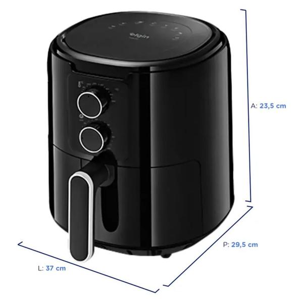 Imagem de Fritadeira AIR FRYER Cube FRY ELGIN 4L AFG40 - 42AFG4002000  Preto  220 VOLTS