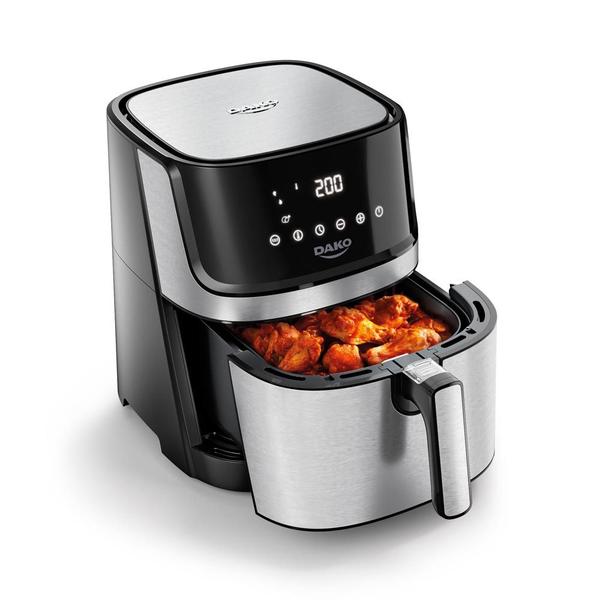 Imagem de Fritadeira Air Fryer Dako Digital 5l 1700w Preto com Inox 127v