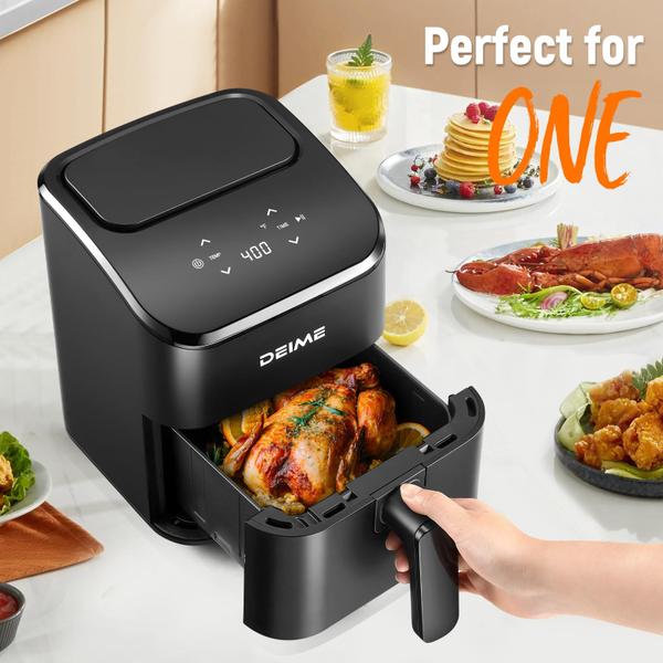 Imagem de Fritadeira Air Fryer DEIME 3L 4 em 1 Bake Roast reaquece 80% menos óleo