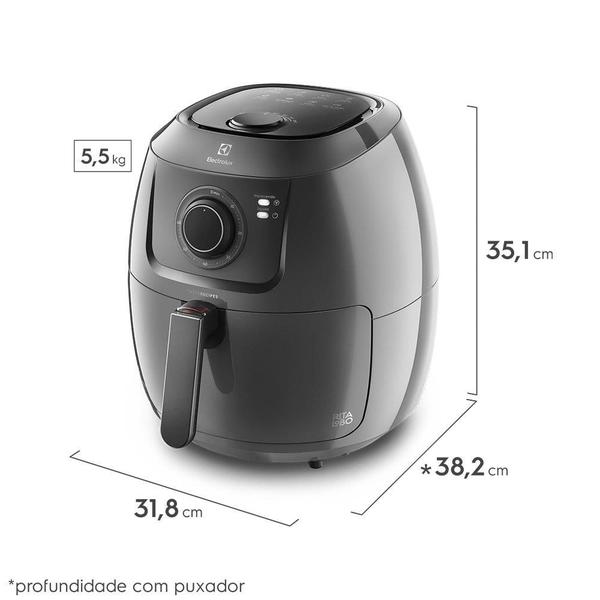 Imagem de Fritadeira Air Fryer Electrolux EAF50  5 Litros, Grafite