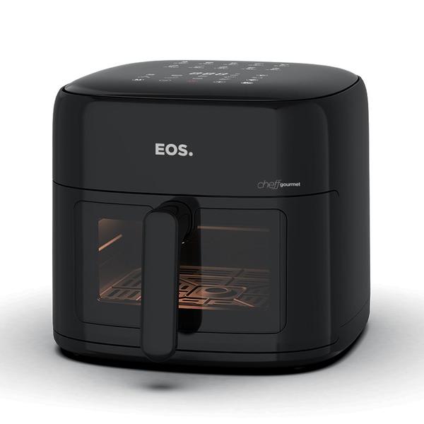 Imagem de Fritadeira Air Fryer EOS 8,2 Litros Chef Gourmet Digital Compacta All Black EAF80P 110V