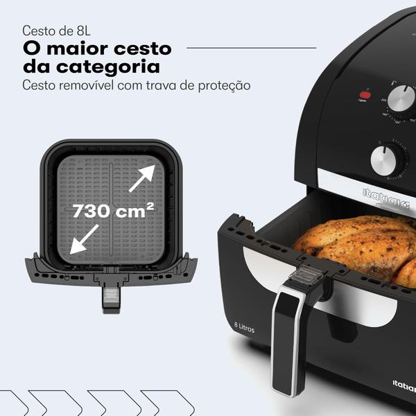 Imagem de Fritadeira Air Fryer Itatiaia 8L 127V