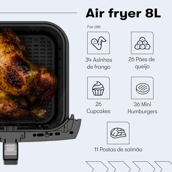 Imagem de Fritadeira Air Fryer Itatiaia 8L 220V