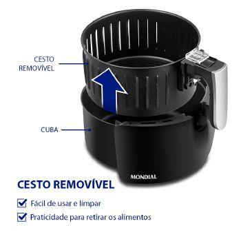 Imagem de Fritadeira Air Fryer Mondial 3,2l 1500w Af-34 - 73034-01