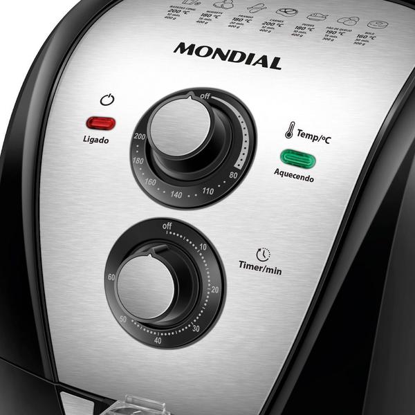 Imagem de Fritadeira Air Fryer Mondial 4 Litros Preto AFN-40-BI 127V