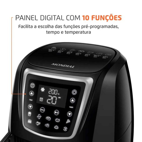 Imagem de Fritadeira Air Fryer Mondial 4L Digital 1500W AFN-40-DI 127V